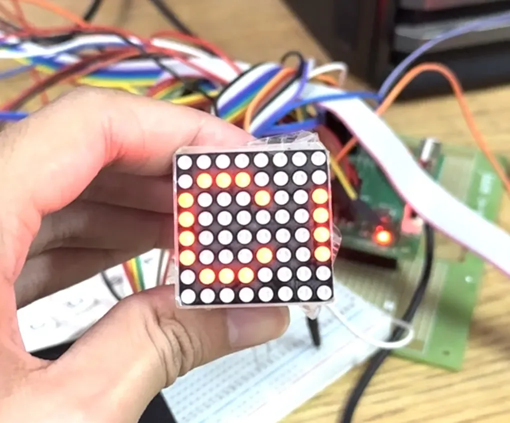 Basic 8×8 matrix display version