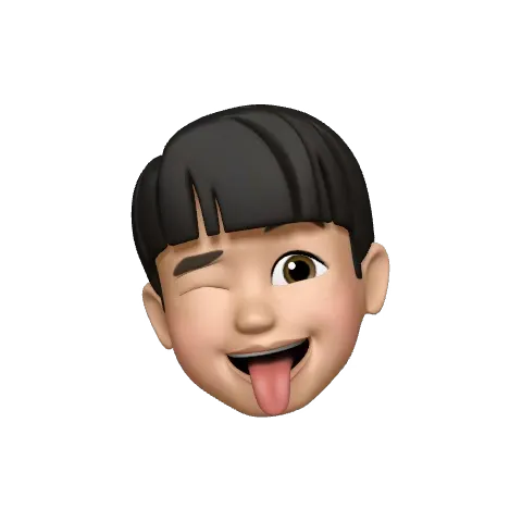 Sam’s Memoji, winking with tongue out