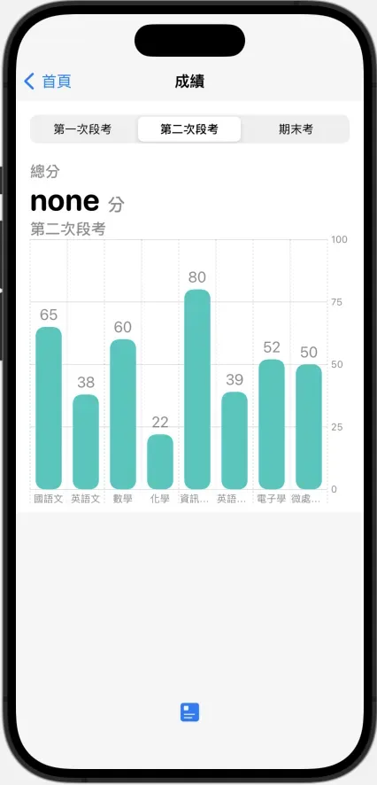 iOS app mockup